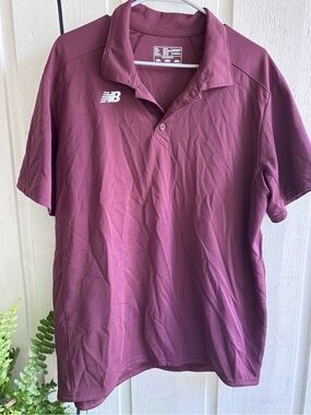 New Balance Men’s Polo Shirt - Maroon